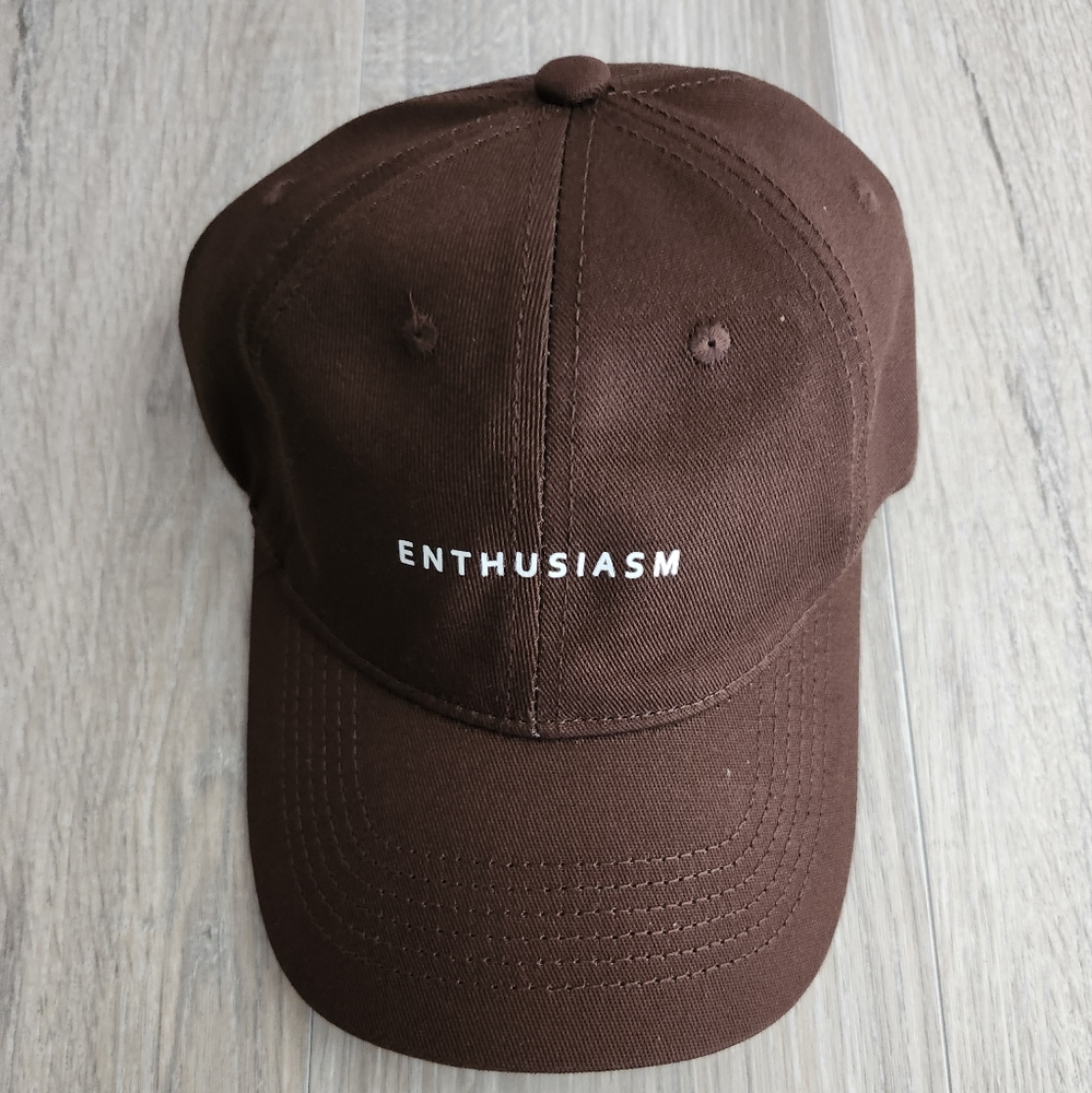 UNISEX 'Enthusiasm' Brown Cap - Picture 3 of 4